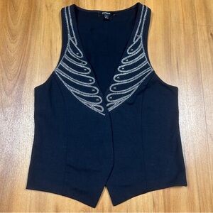 Express Elegant Black Vests size:S